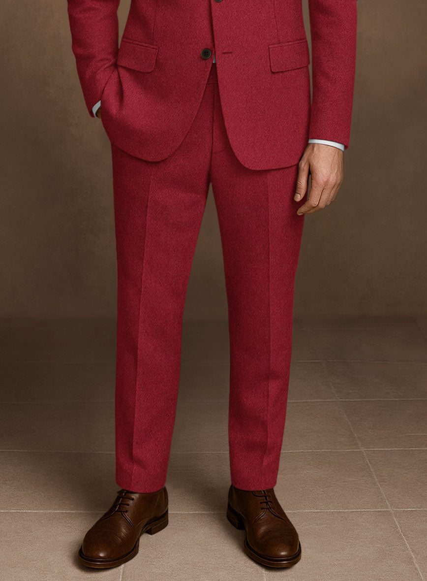 Naples Red Tweed Suit - StudioSuits