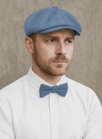Naples Retro Blue Tweed Newsboy Cap - StudioSuits