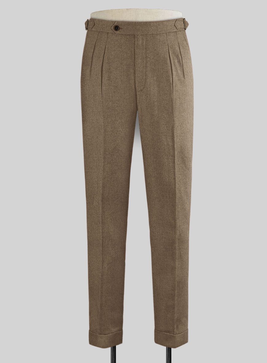 Naples Sahara Highland Tweed Trousers - StudioSuits