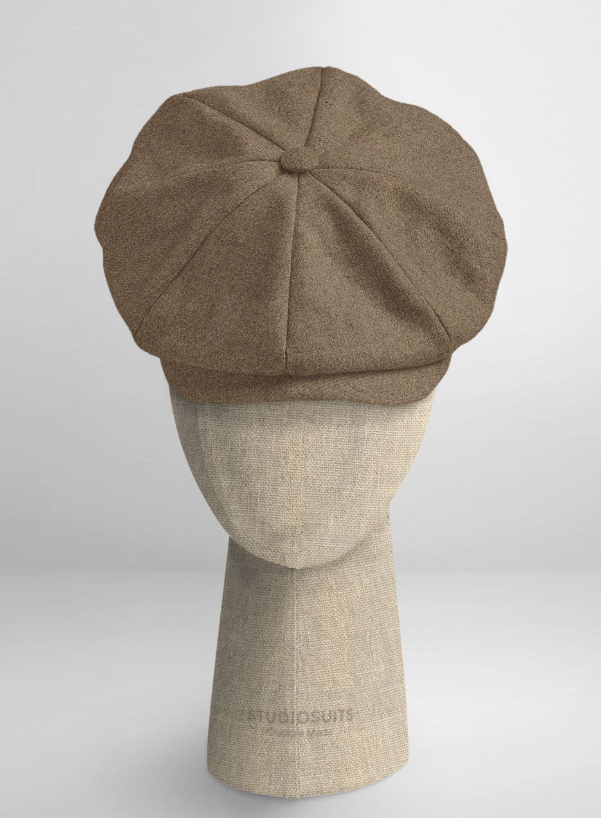 Naples Sahara Tweed Newsboy Cap - StudioSuits