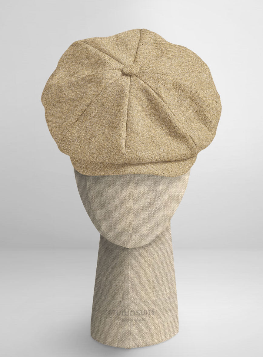 Naples Sandcastle Tweed Newsboy Cap - StudioSuits