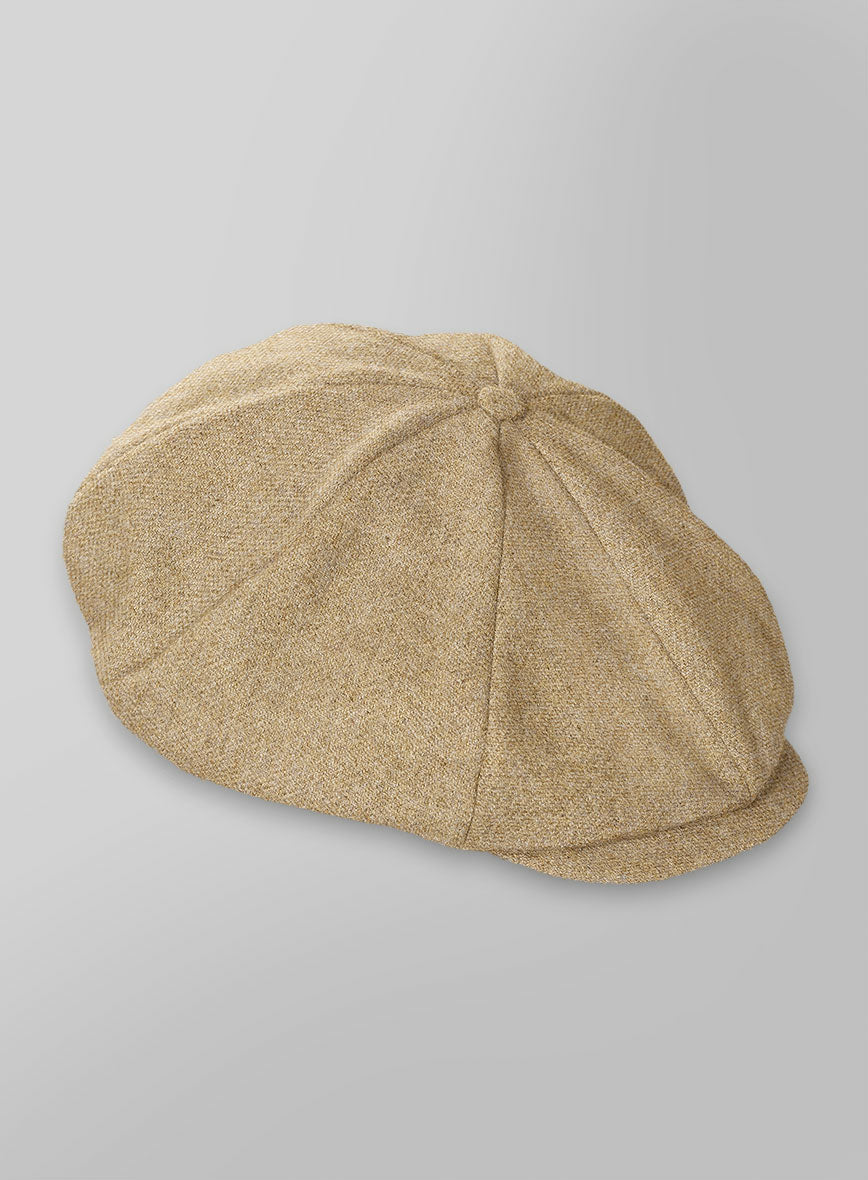 Naples Sandcastle Tweed Newsboy Cap - StudioSuits