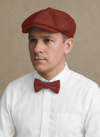 Naples Sundowner Rust Tweed Newsboy Cap - StudioSuits