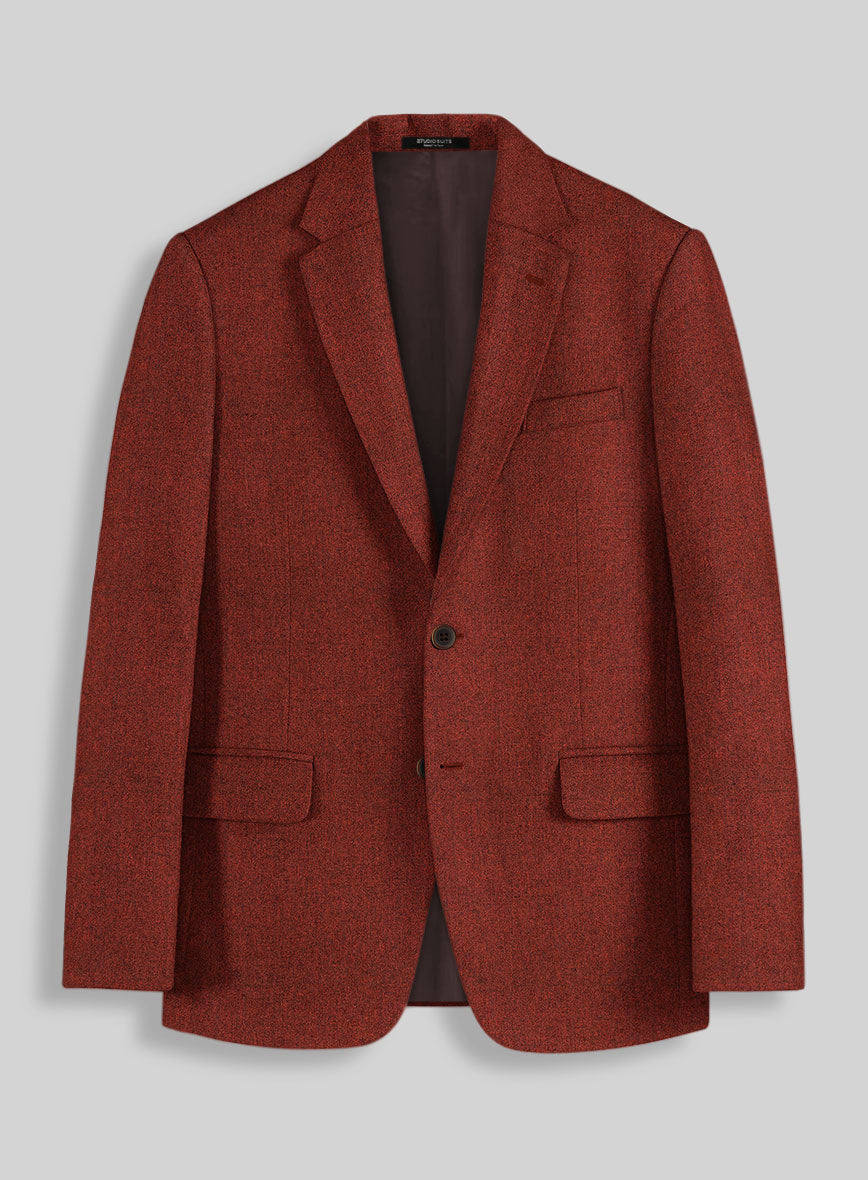 Naples Sundowner Rust Tweed Jacket - StudioSuits