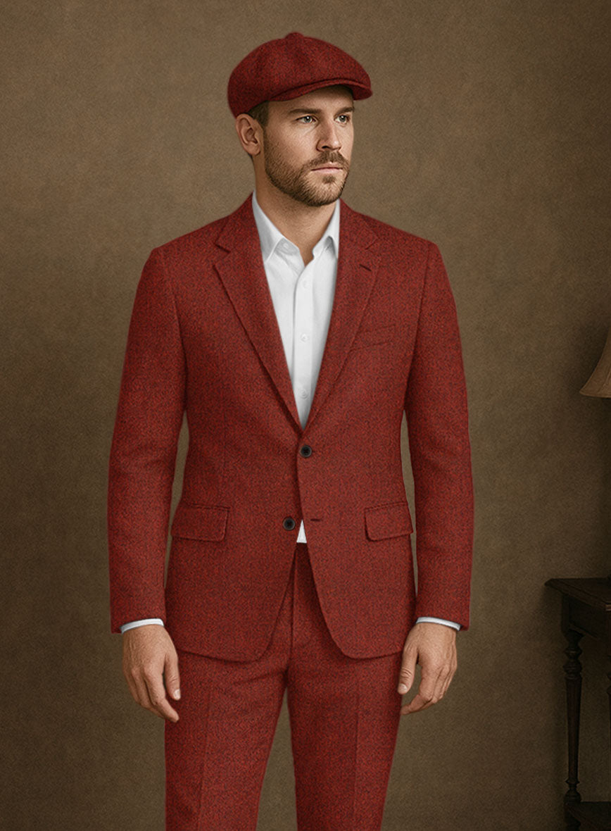 Naples Sundowner Rust Tweed Jacket - StudioSuits