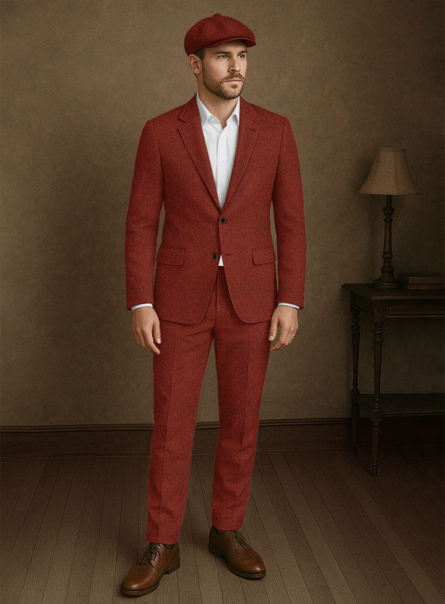 Naples Sundowner Rust Tweed Suit - StudioSuits