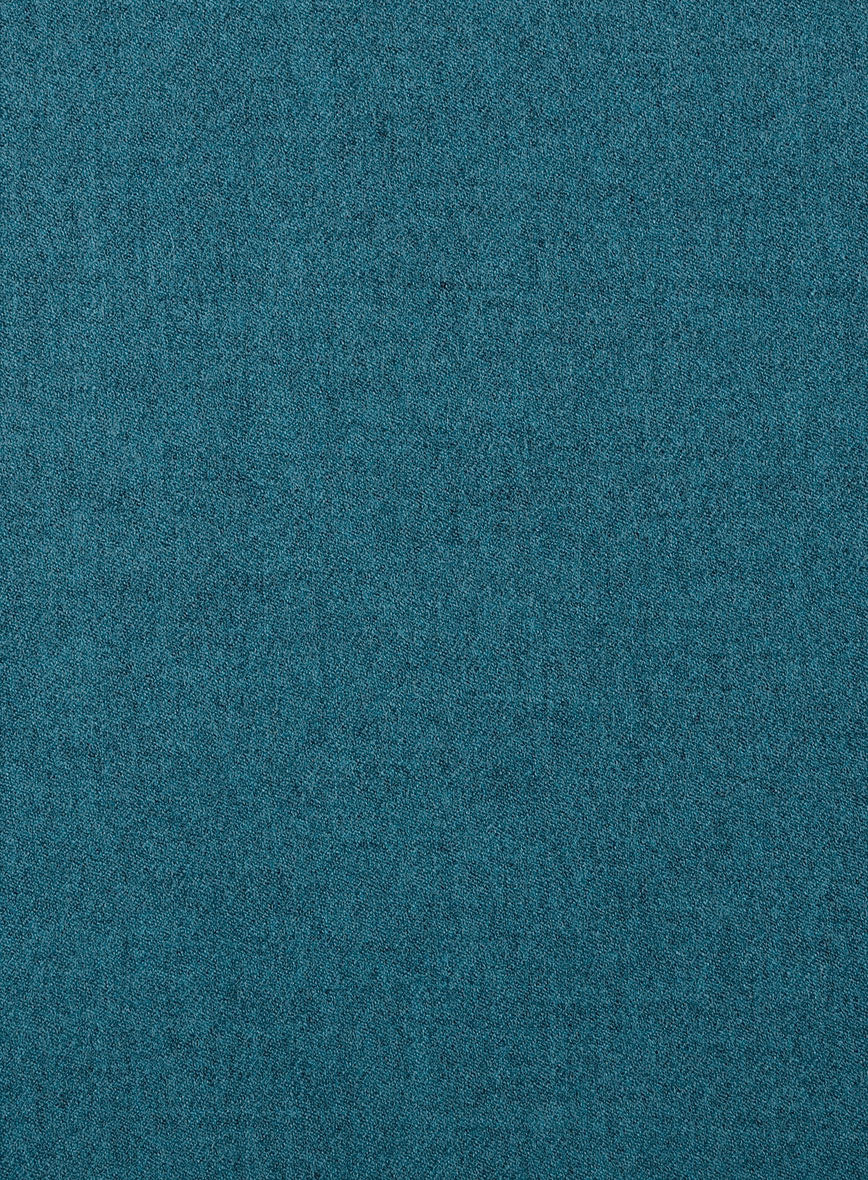 Naples Teal Blue Tweed Pea Coat - StudioSuits