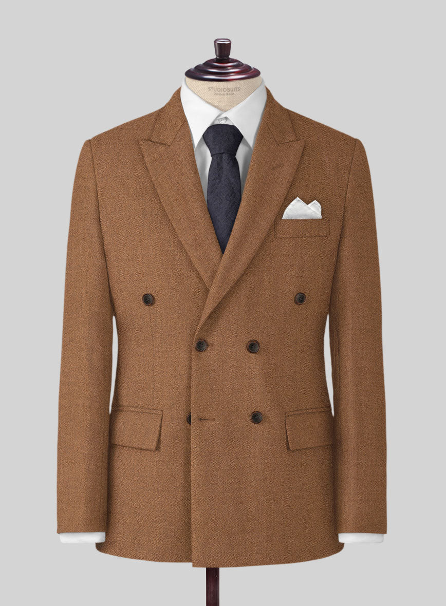 Naples Tobacco Tweed Double Breasted Suit