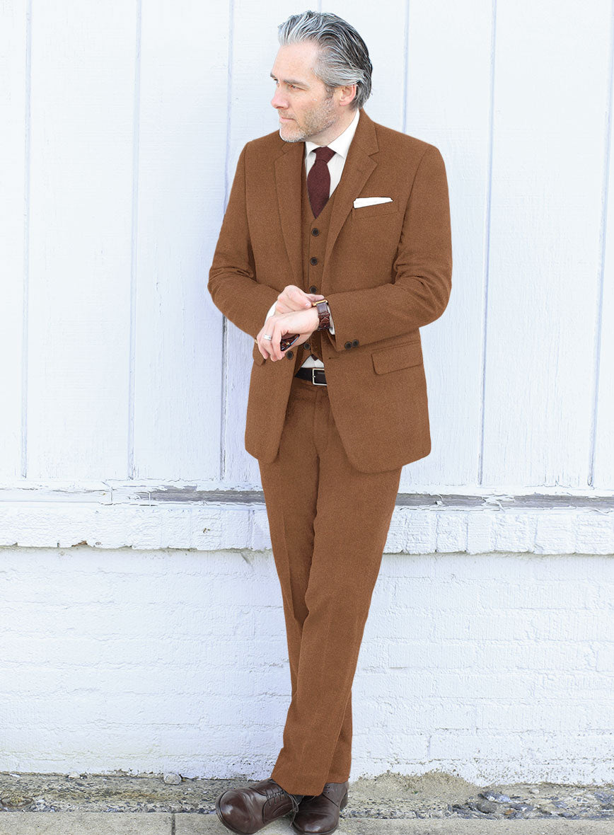 Naples Tobacco Tweed Suit - StudioSuits