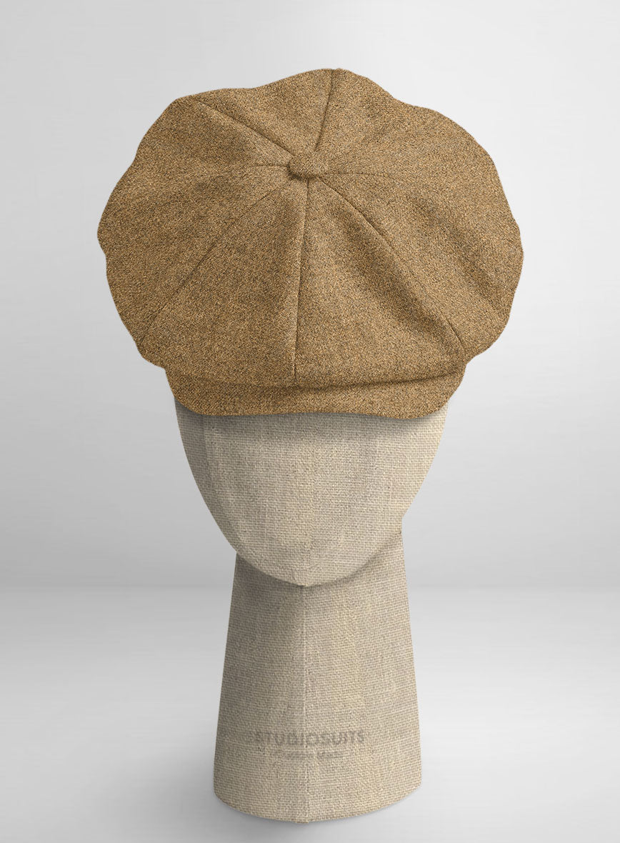 Naples Tuscan Sun Tweed Newsboy Cap - StudioSuits