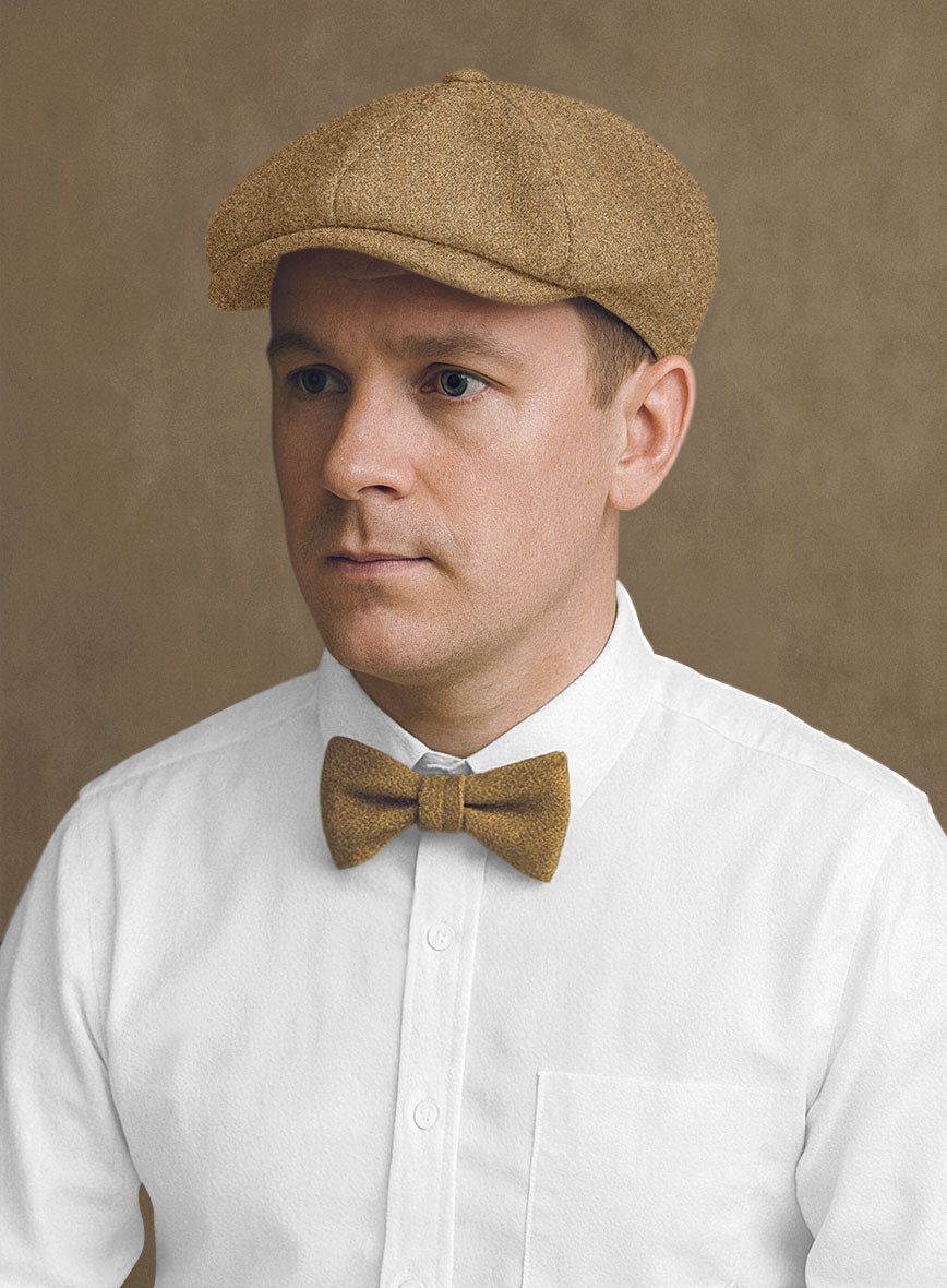 Naples Tuscan Sun Tweed Newsboy Cap - StudioSuits