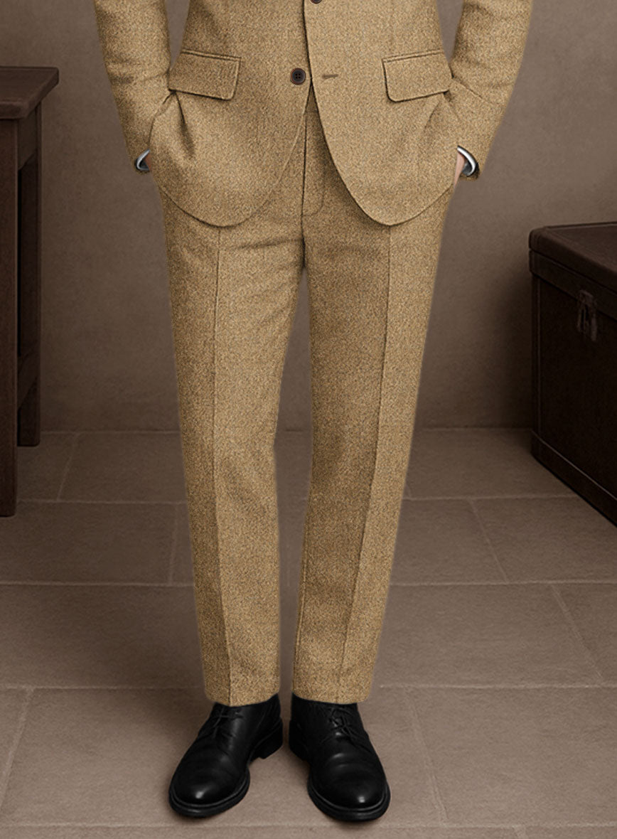 Naples Tuscan Sun Tweed Pants - StudioSuits