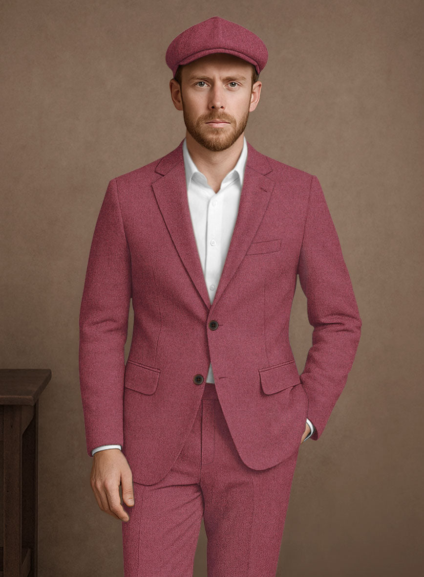 Naples Venetian Pink Tweed Jacket - StudioSuits