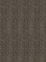 Naples Wide Herringbone Brown Tweed Jacket - StudioSuits