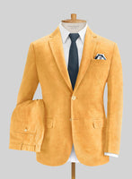 Naples Yellow Thick Corduroy Suit - StudioSuits
