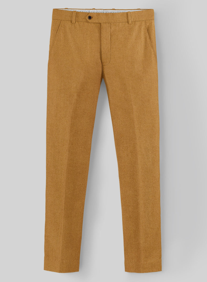 Naples Yellow Tweed Pants