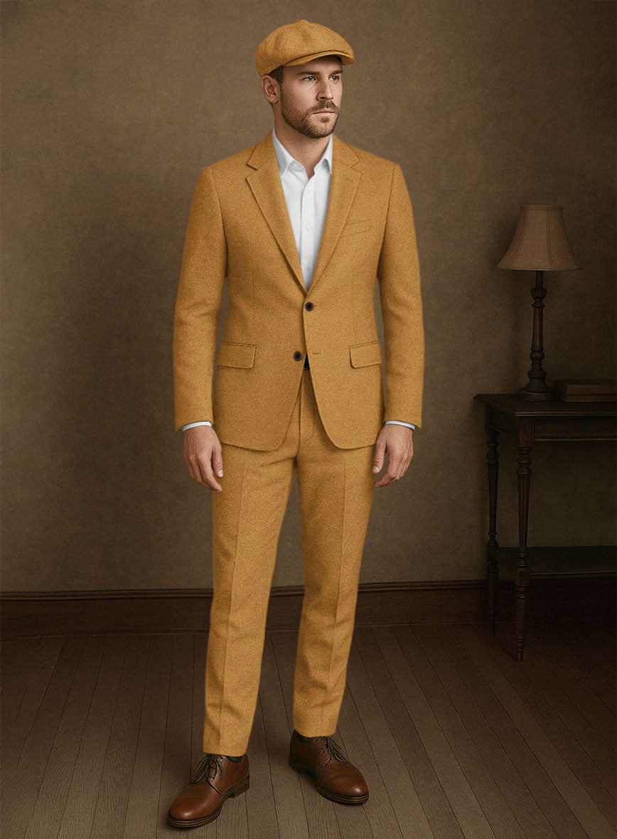 Naples Yellow Tweed Suit - StudioSuits