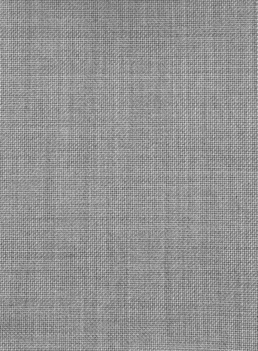 Napolean Arvett Basket Weave Gray Wool Pants - StudioSuits