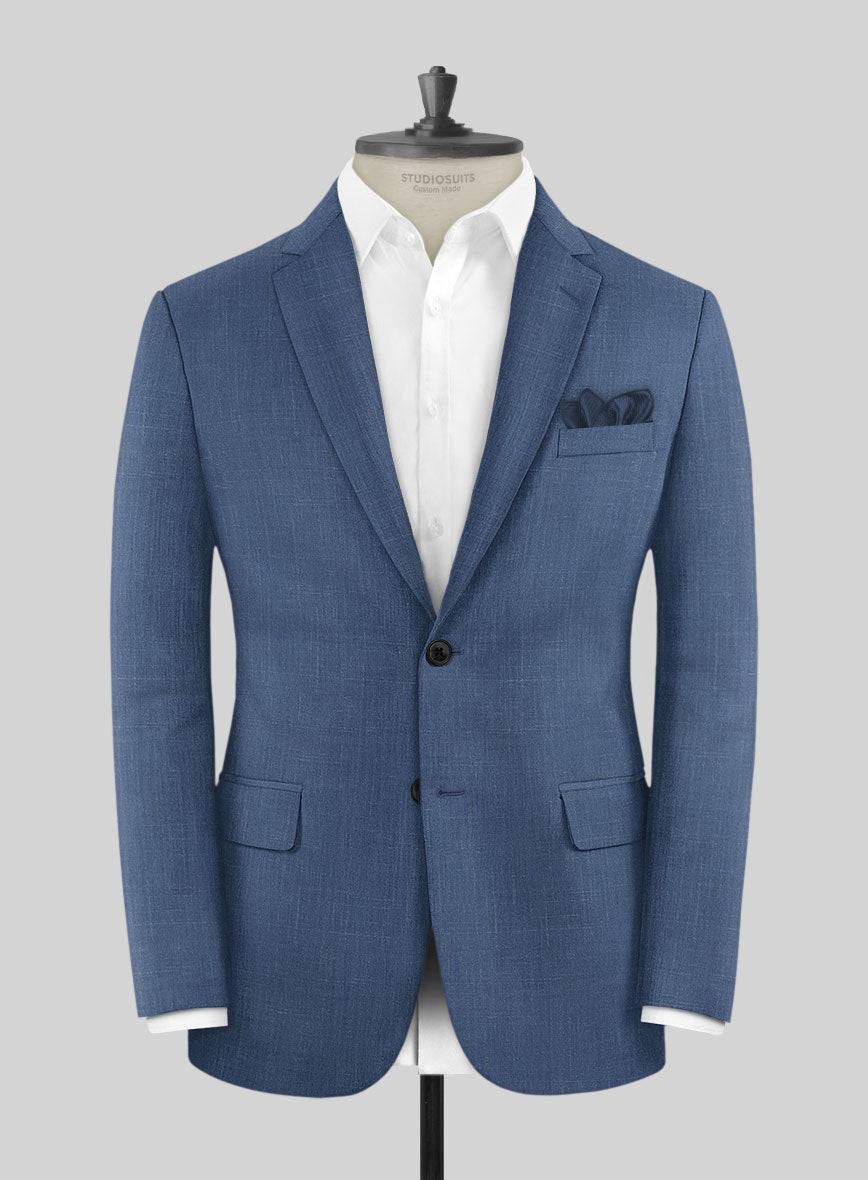 Napolean Ricci Artic Blue Wool Suit - StudioSuits