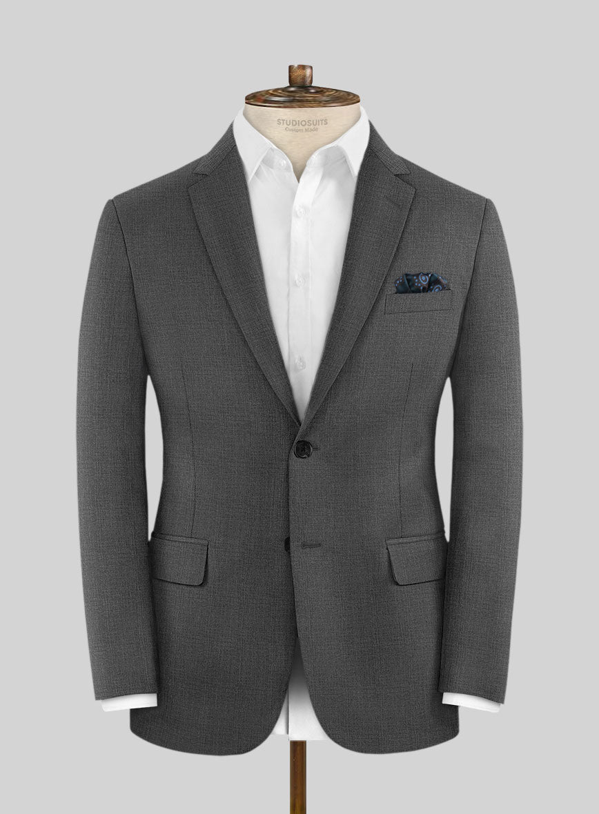 Napolean Timeless Gray Glen Jacket - StudioSuits