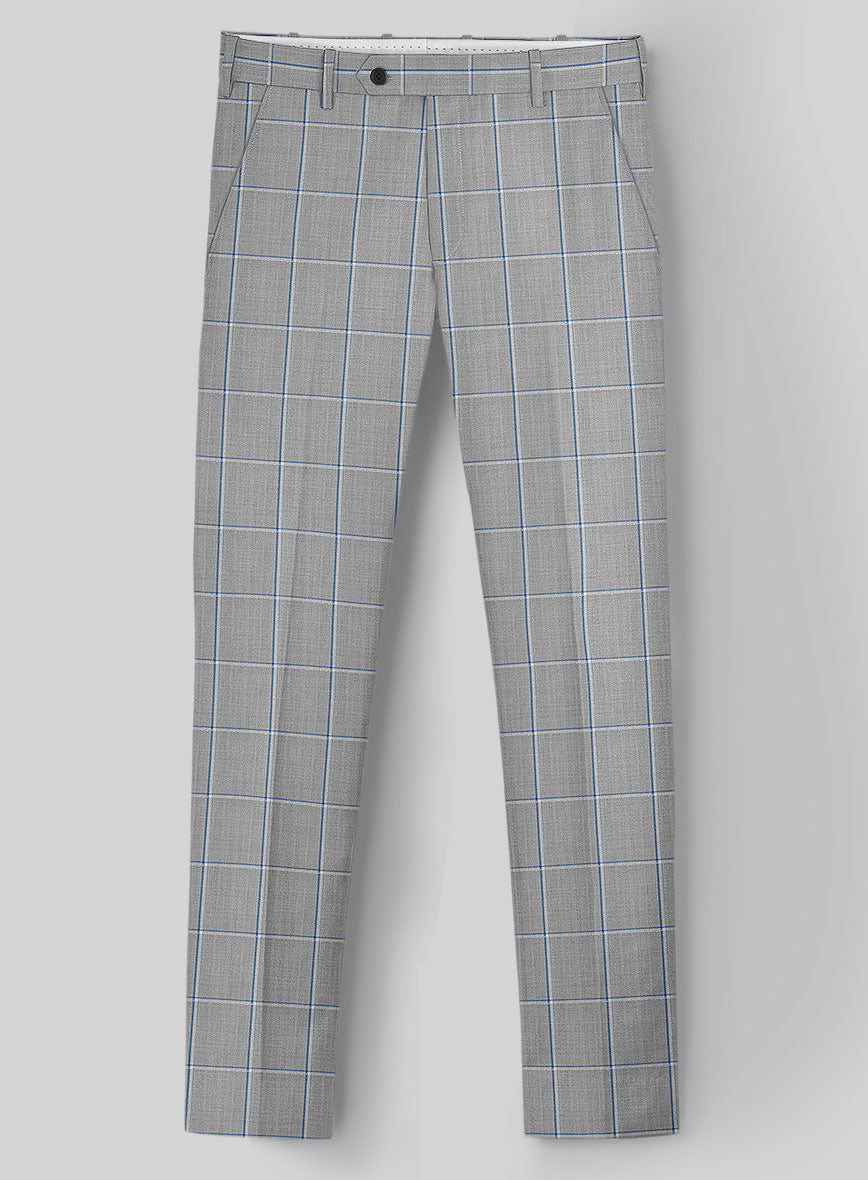 Napolean Aria Light Gray Wool Suit - StudioSuits