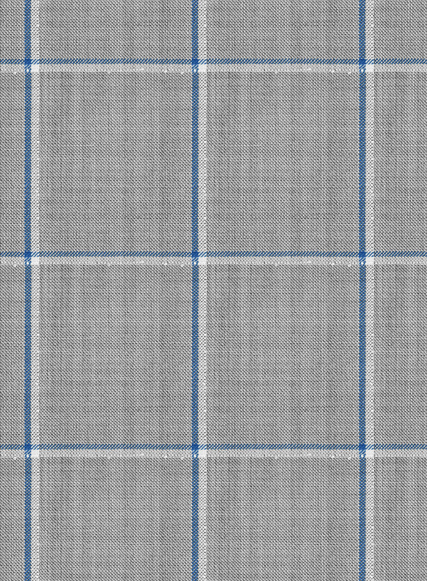 Napolean Aria Light Gray Wool Suit - StudioSuits