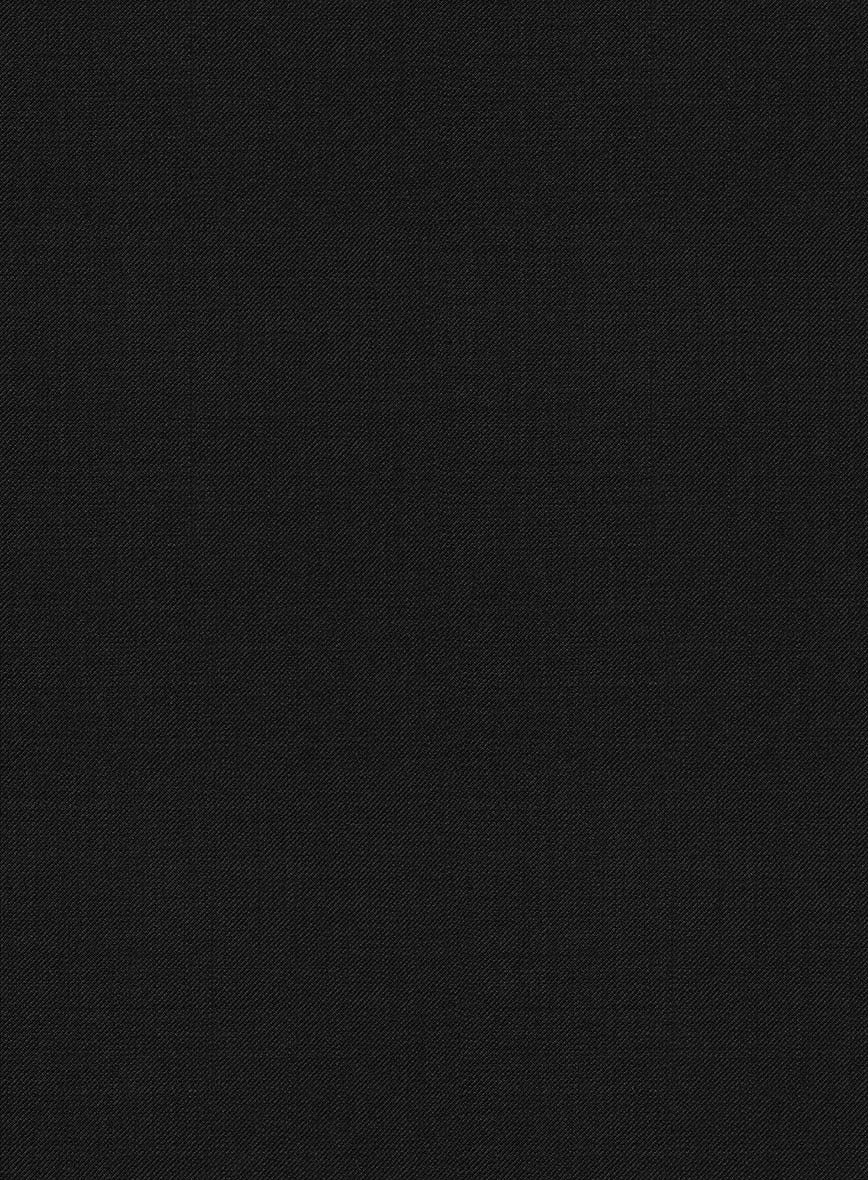Napolean Black Wool Black Bar Jacket - StudioSuits