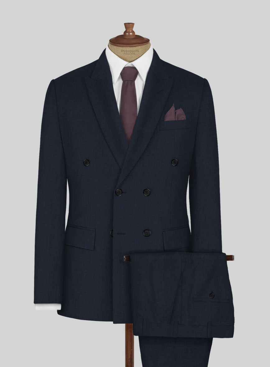 Napolean Dark Blue Wool Suit