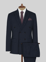 Napolean Dark Blue Wool Suit - StudioSuits