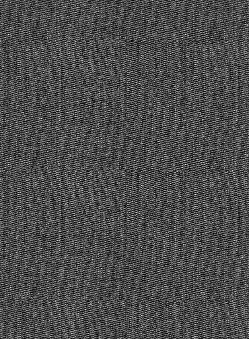 Napolean English Charcoal Wool Pants - StudioSuits