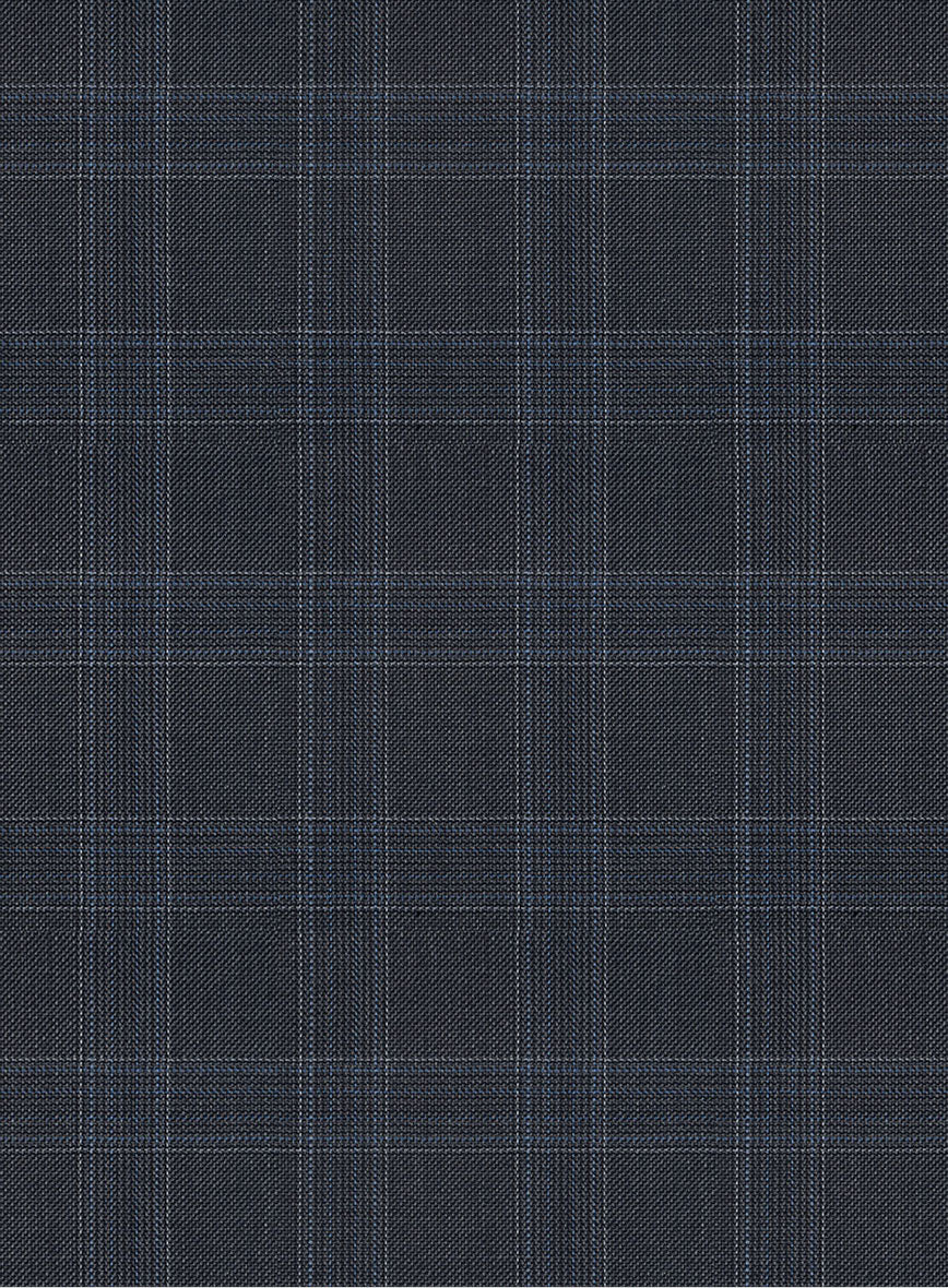 Napolean Gatsby's Blue Glen Wool Pants - StudioSuits