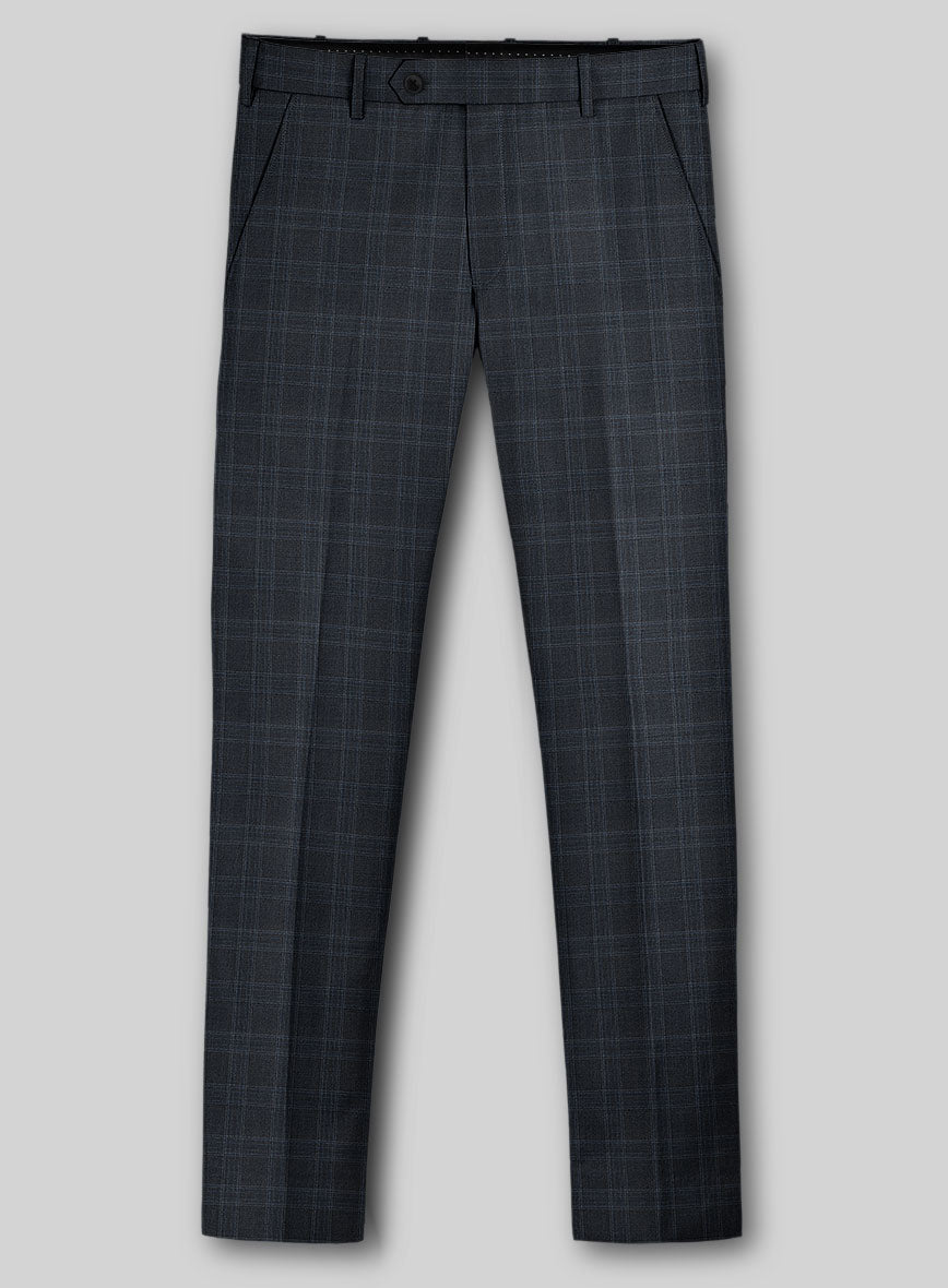 Napolean Gatsby's Blue Glen Wool Pants - StudioSuits