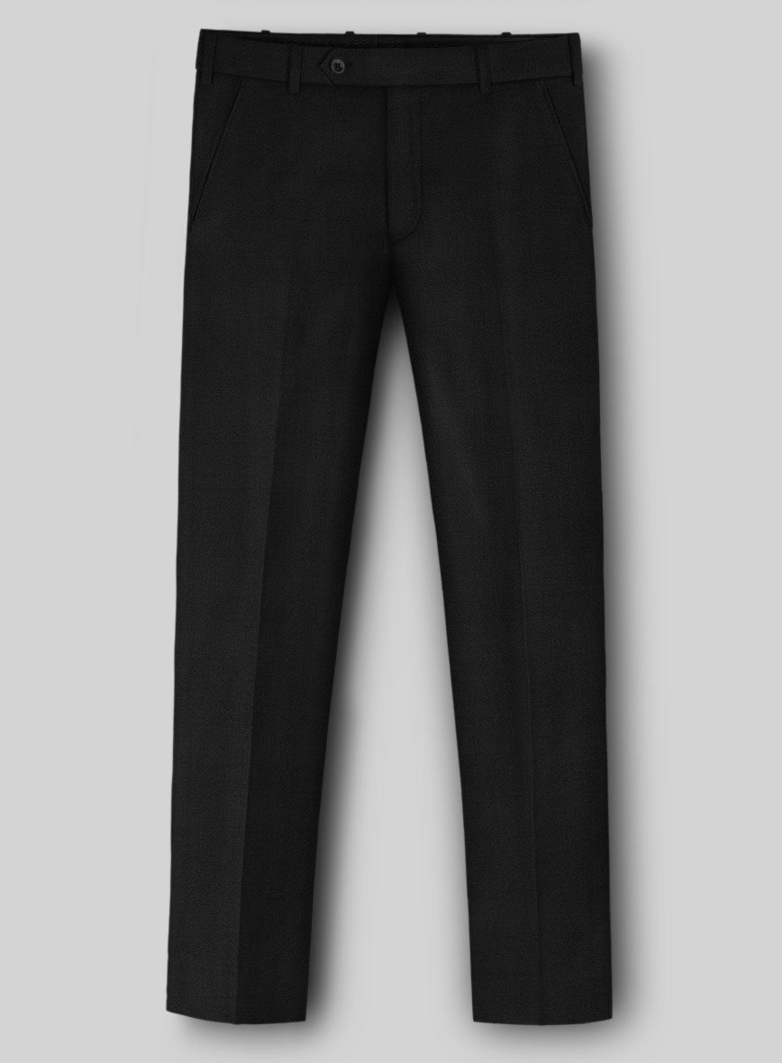 Napolean Black Wool Double Breasted Suit - StudioSuits