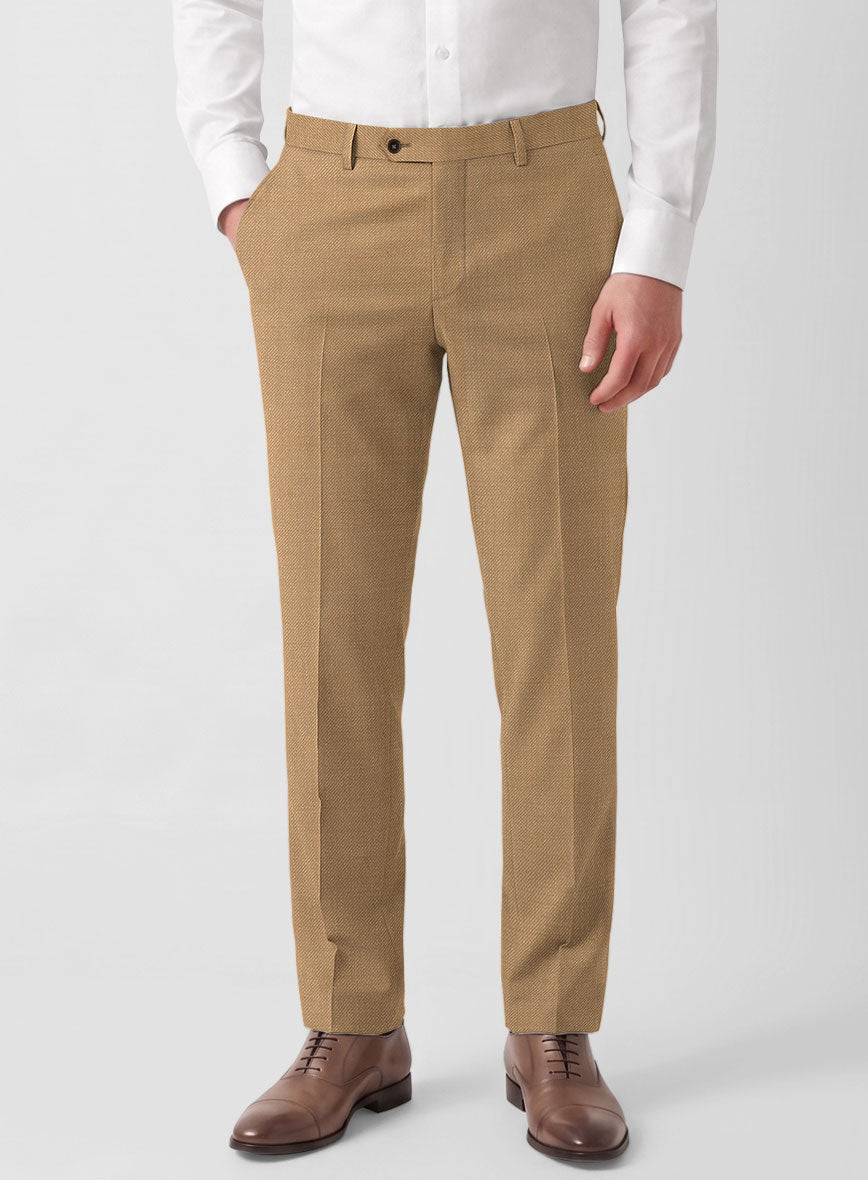 Napolean Desert Taupe Wool Pants - StudioSuits