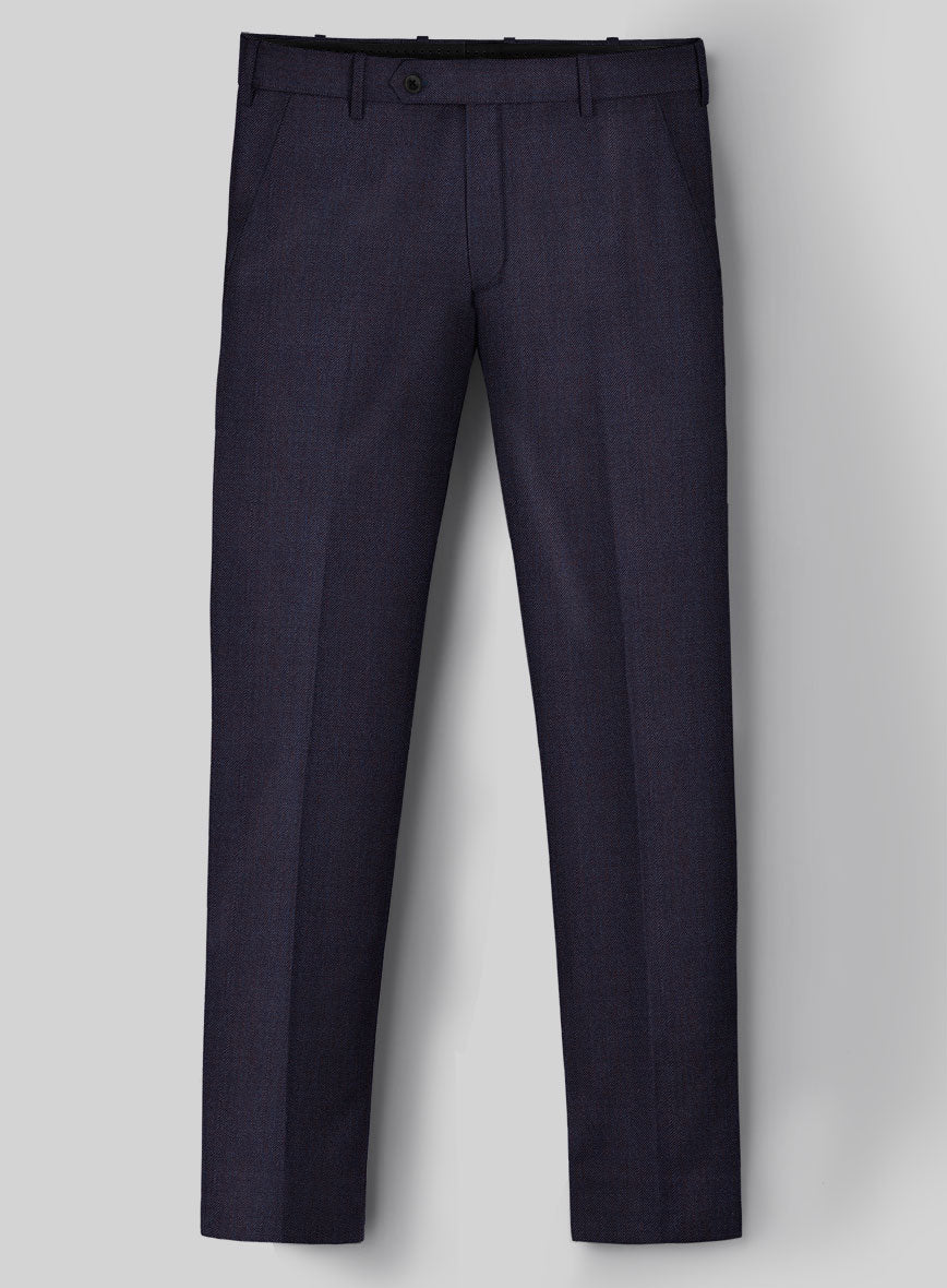 Napolean Eggplant Wool Double Breasted Suit - StudioSuits