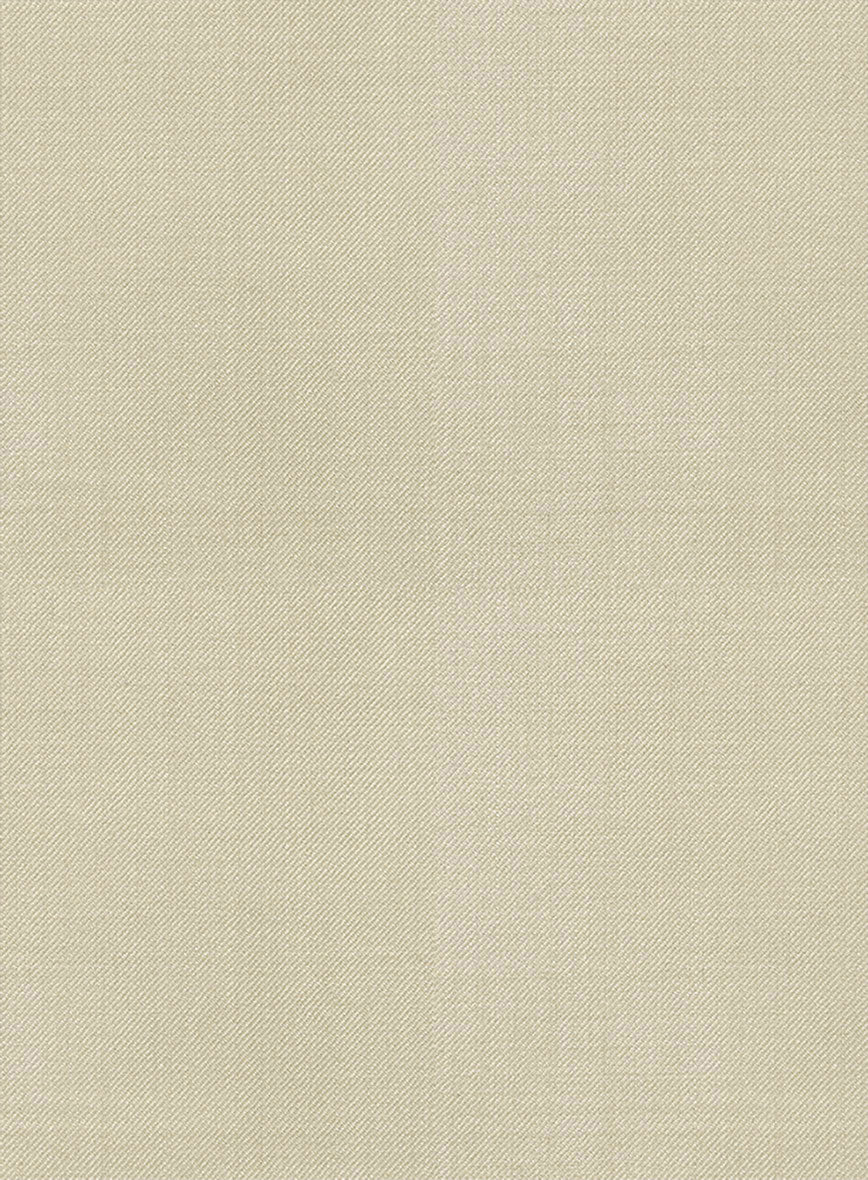 Napolean Light Beige Wool Double Breasted Jacket - StudioSuits