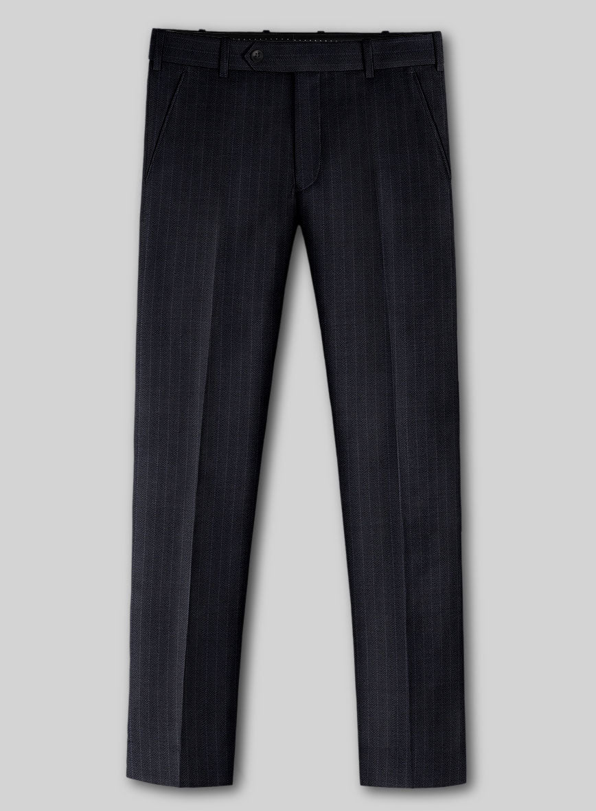 Napolean Maris Indigo Wool Pants - StudioSuits