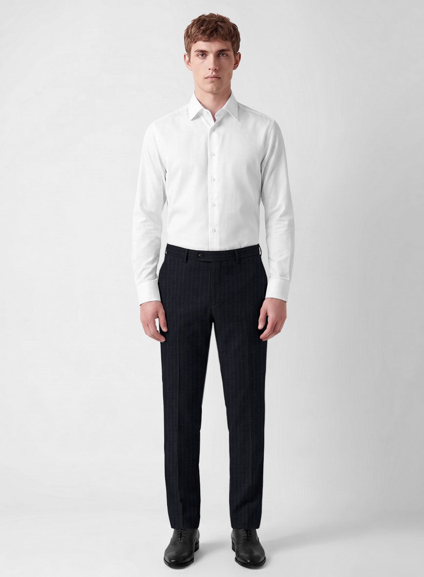 Napolean Maris Indigo Wool Pants - StudioSuits