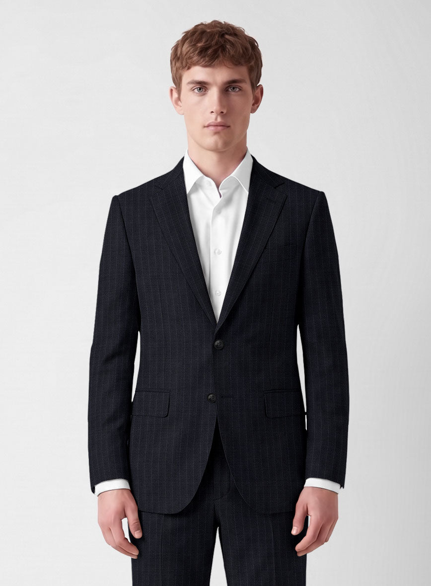 Napolean Maris Indigo Wool Suit - StudioSuits