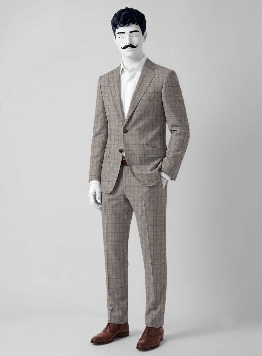 Napolean Marlowe Sand Wool Suit - StudioSuits