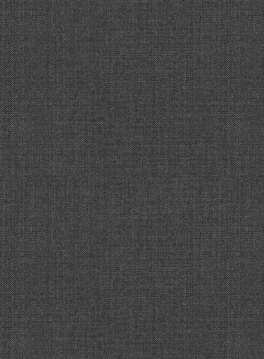 Napolean Mid Charcoal Wool Double Breasted Suit - StudioSuits