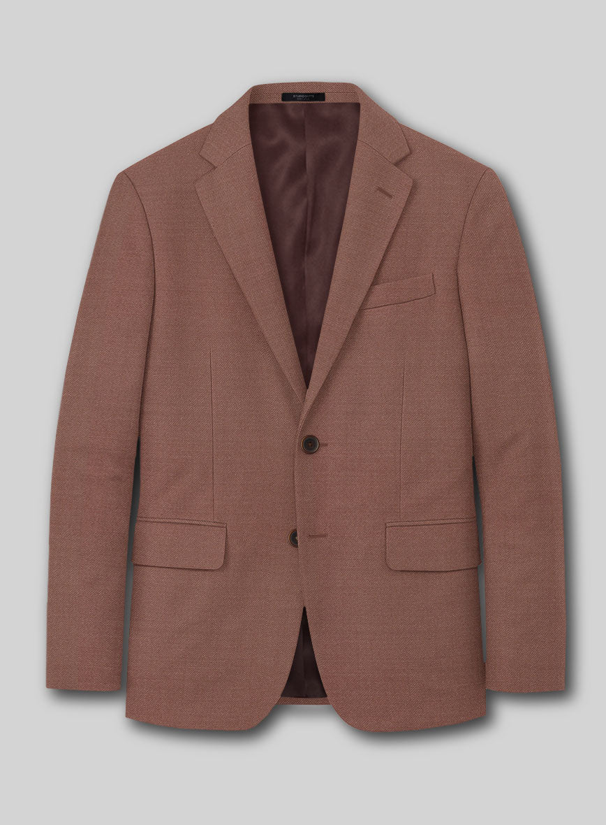 Napolean Mocha Mousse Wool Jacket - StudioSuits