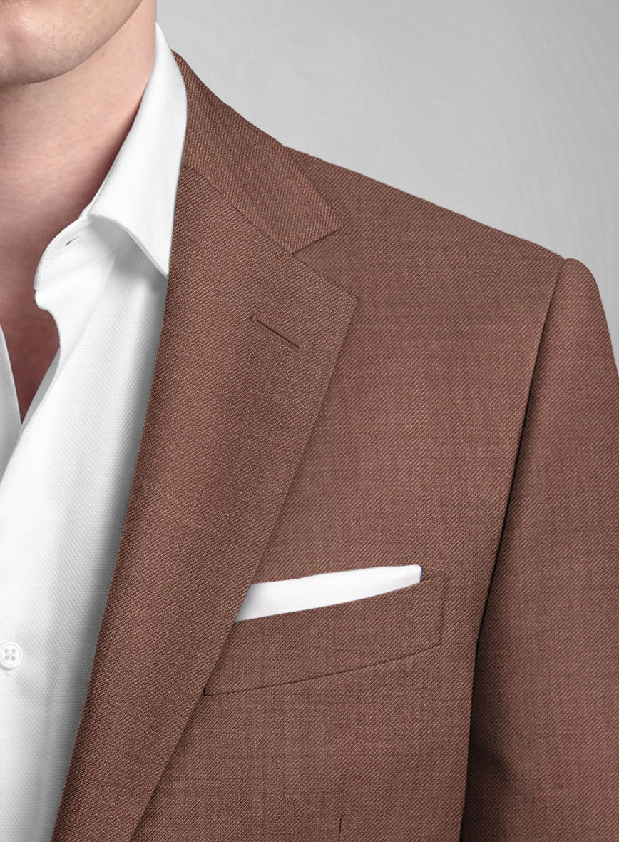 Napolean Mocha Mousse Wool Jacket - StudioSuits