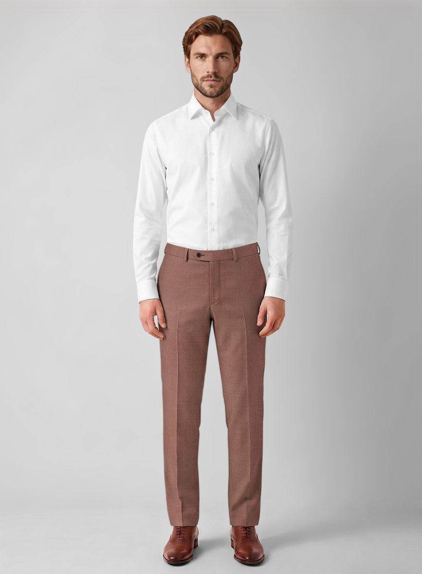 Napolean Mocha Mousse Wool Pants - StudioSuits