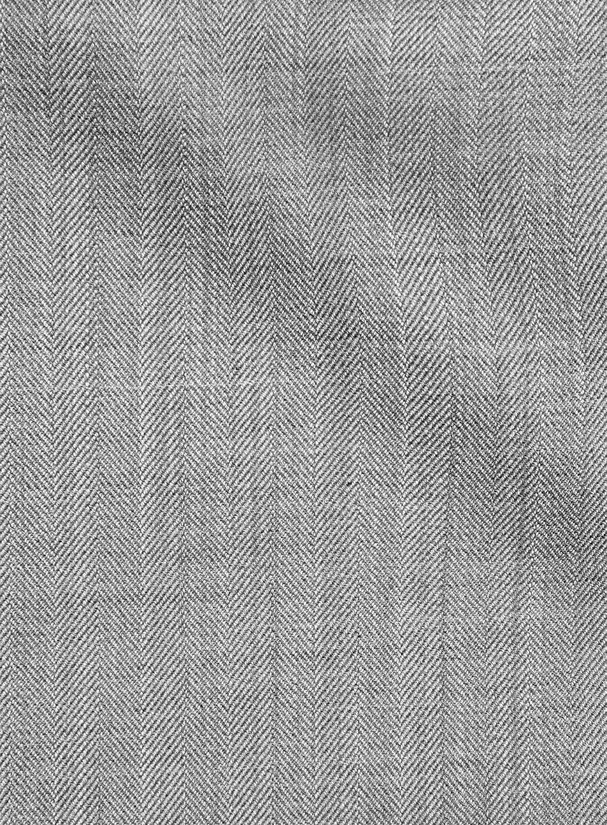 Napolean Monza Granite Herringbone Wool Suit - StudioSuits