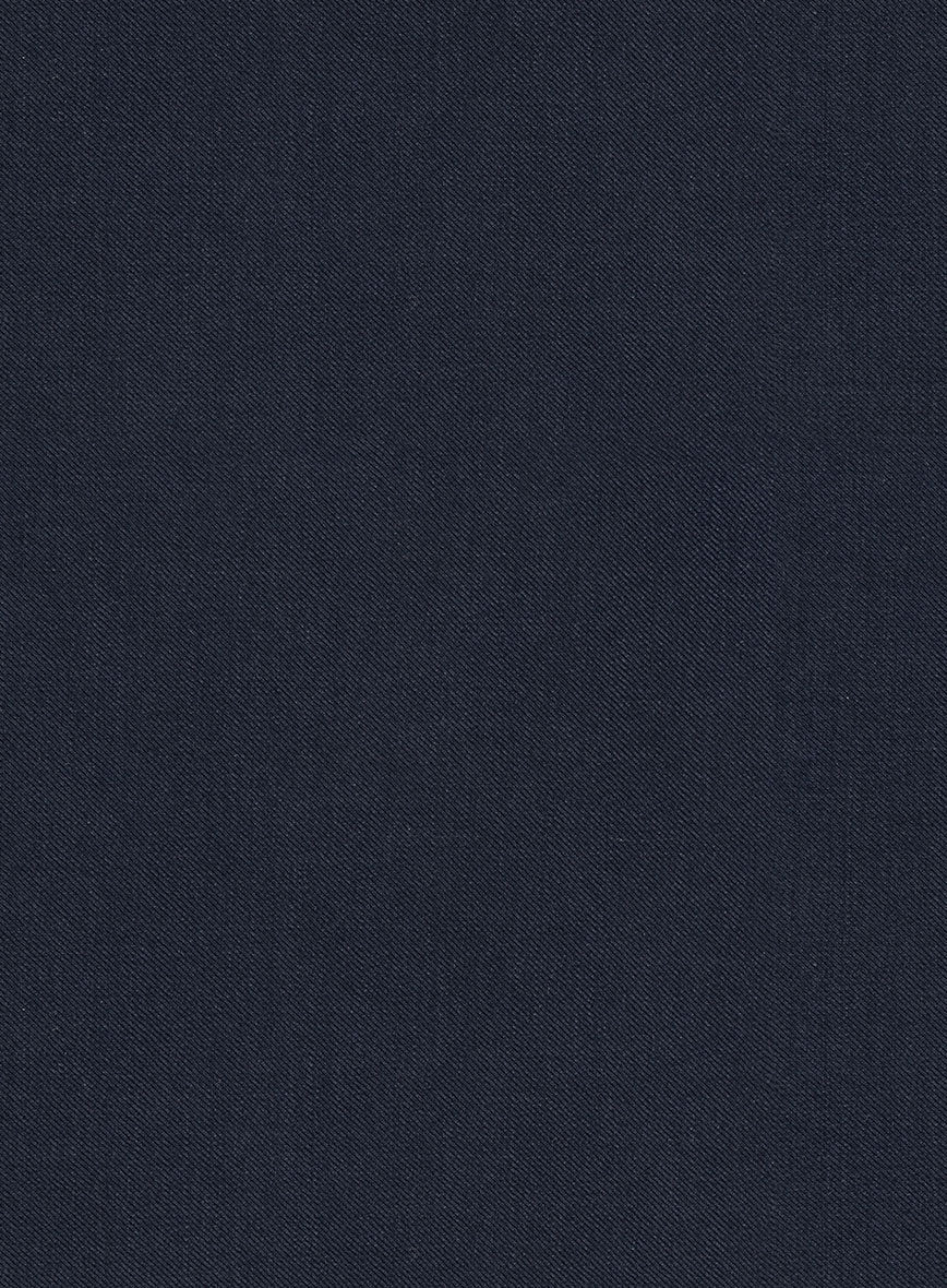 Napolean Navy Blue Wool Double Breasted Jacket - StudioSuits