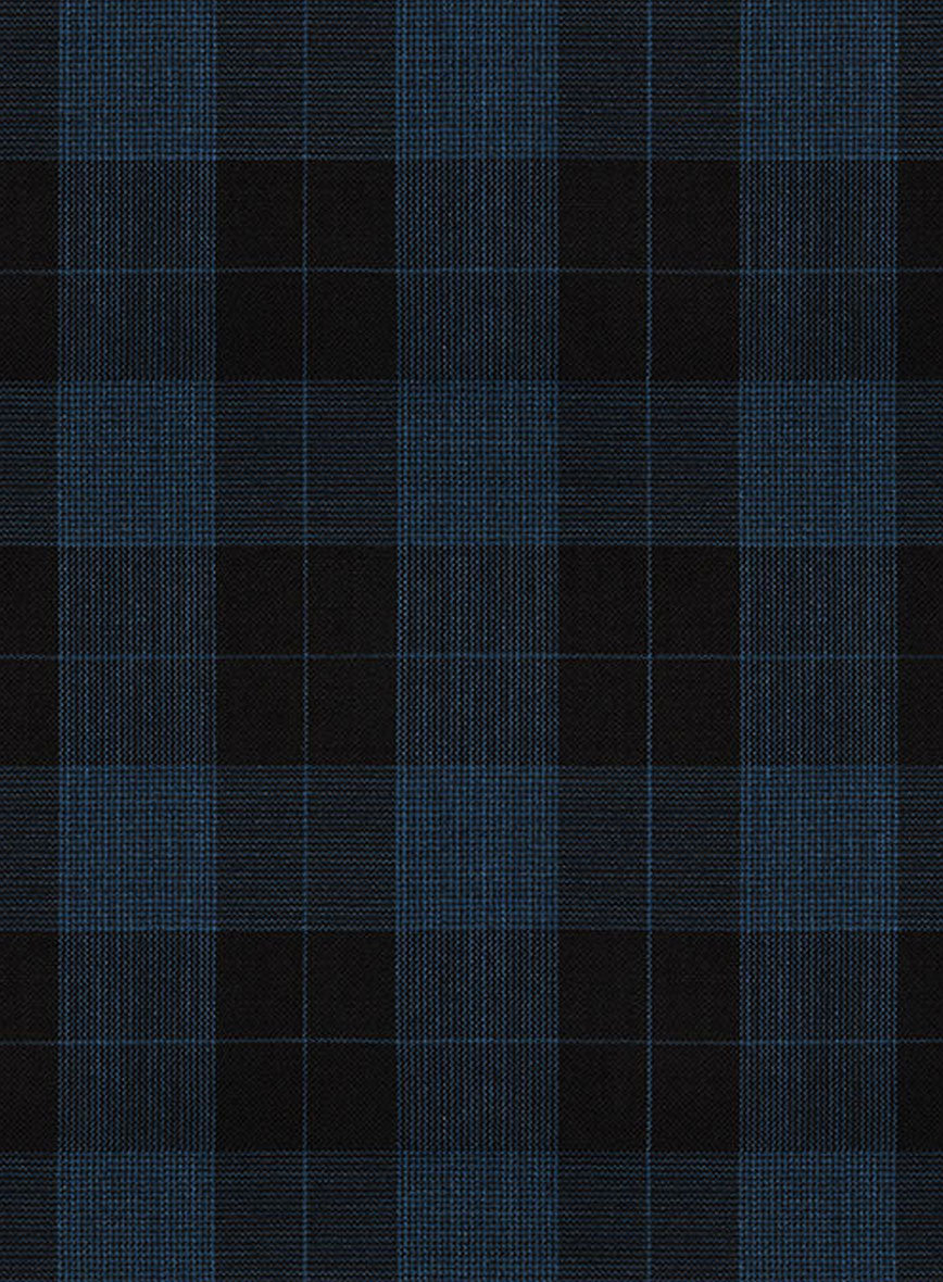 Napolean Oldo Blue Wool Double Breasted Jacket - StudioSuits