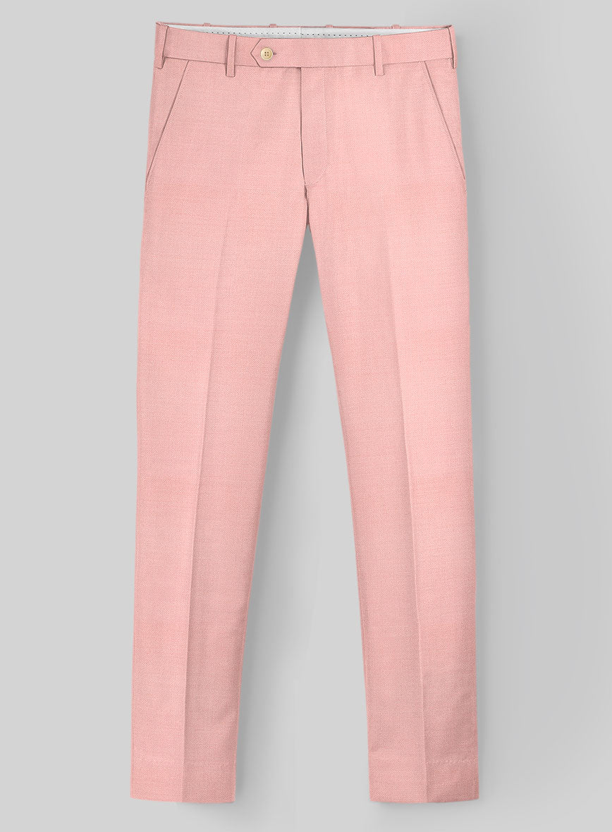 Napolean Runway Pink Wool Double Breasted Suit - StudioSuits