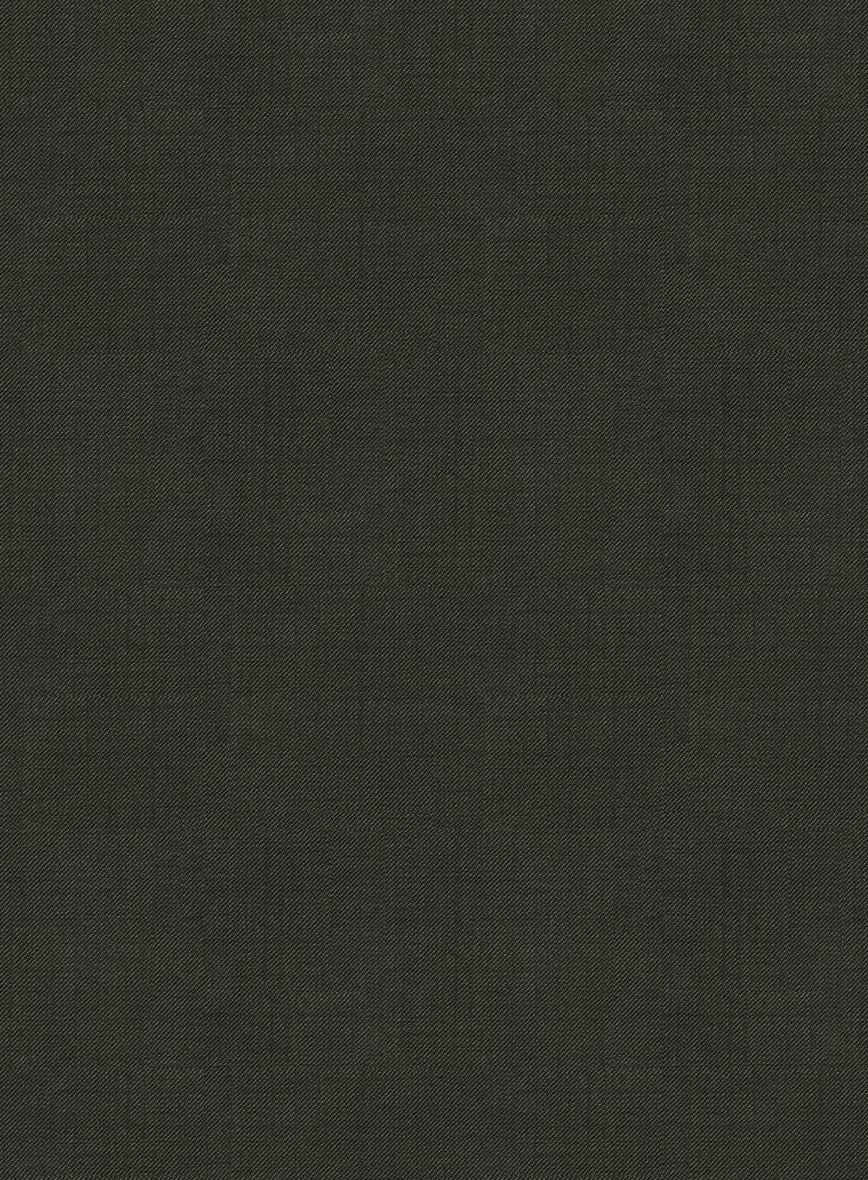 Napolean Stretch Olive Green Wool Jacket - StudioSuits