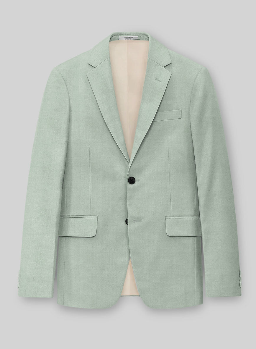 Napolean Stretch Sage Green Wool Suit - StudioSuits